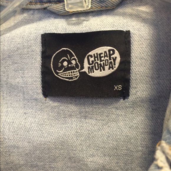 Cheap Monday light wash denim jean jacket XS - Picture 6 of 6